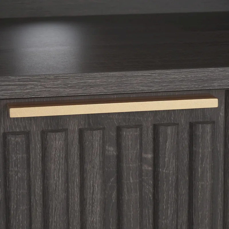 Alyse 2-Drawer 2-Shelf Entertainment Media Stand (Fits Up To 65  Flatscreen TV) - 60.4 In. x 15.6 In. x 24.8 In.