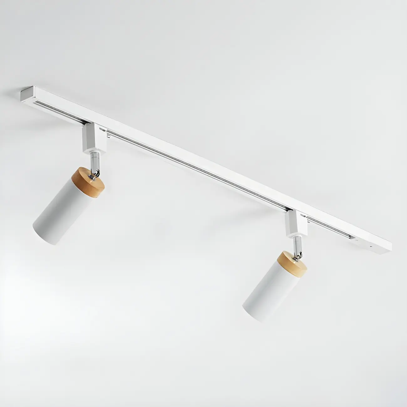 4-Light Metal Modern LED Track Lighting Fixture Adjustable Head