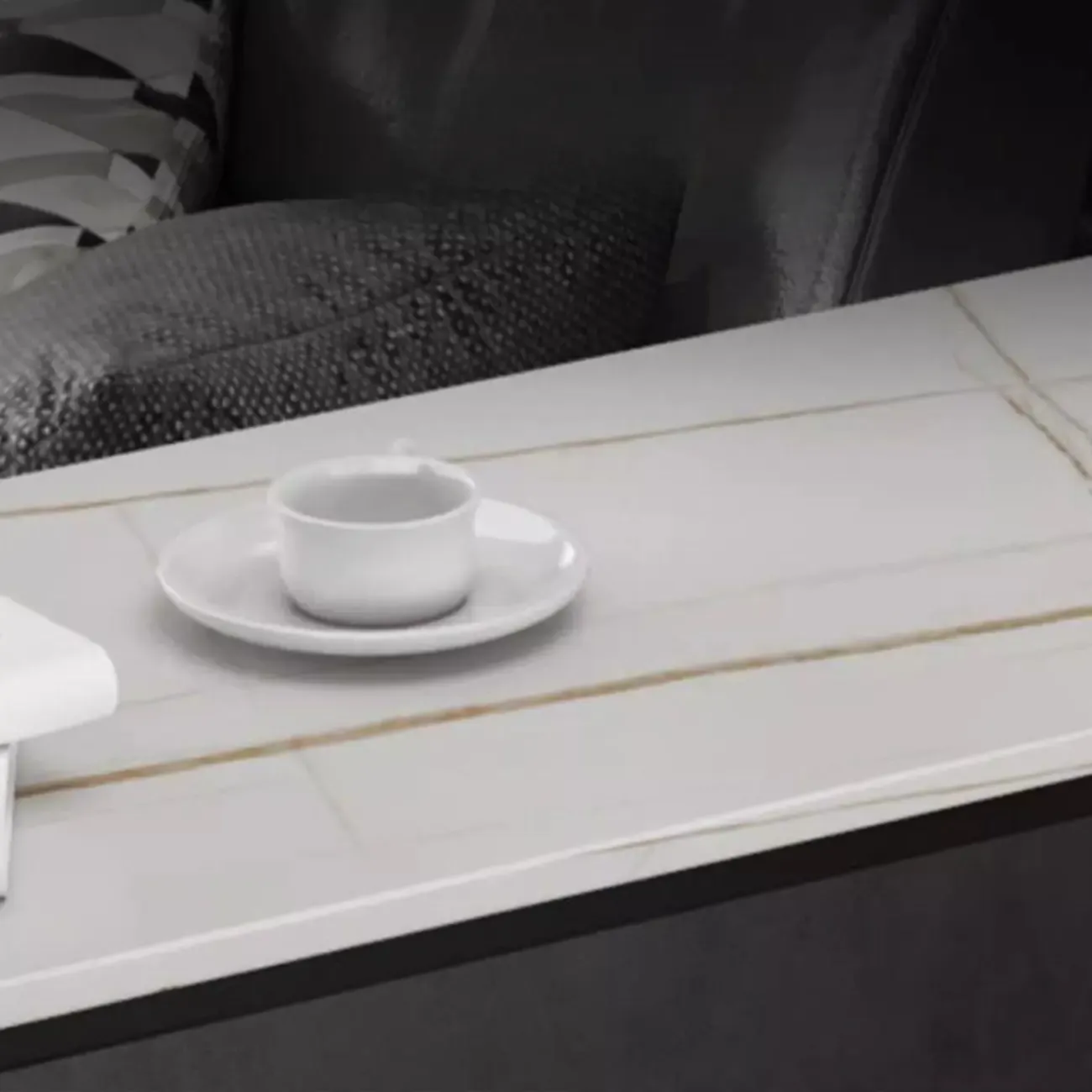 Scandinavian Slate Metal Rectangular Bar Tables