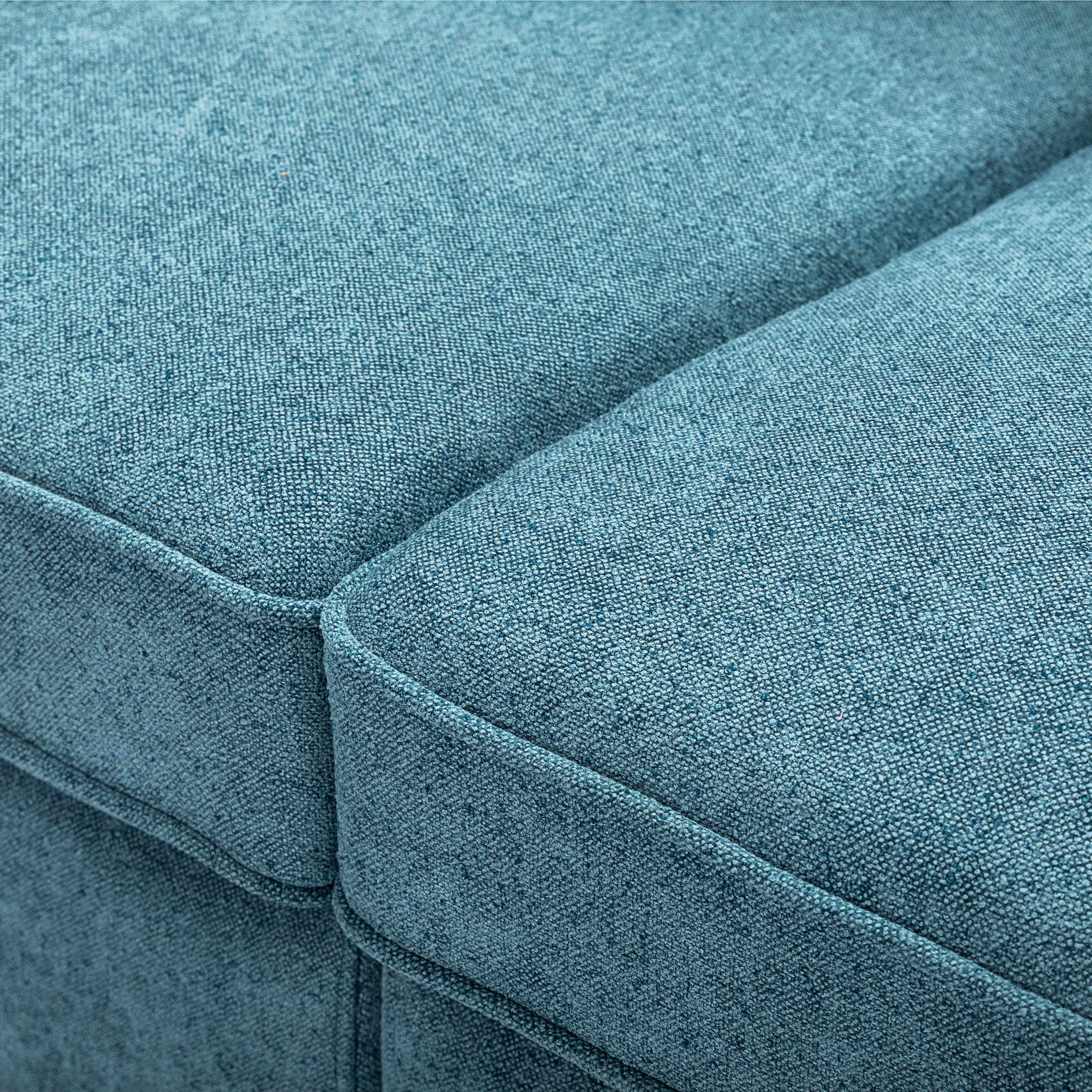 Modern Upholstered Loveseat Sofa with Plush Cushions