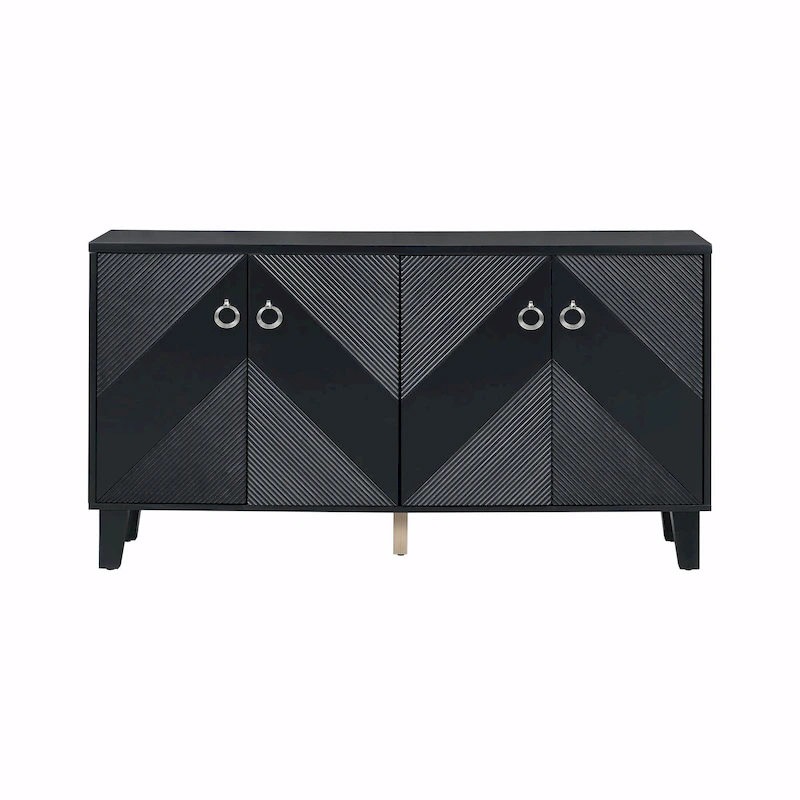 Light Luxury Cabinet with Geometric Patterns