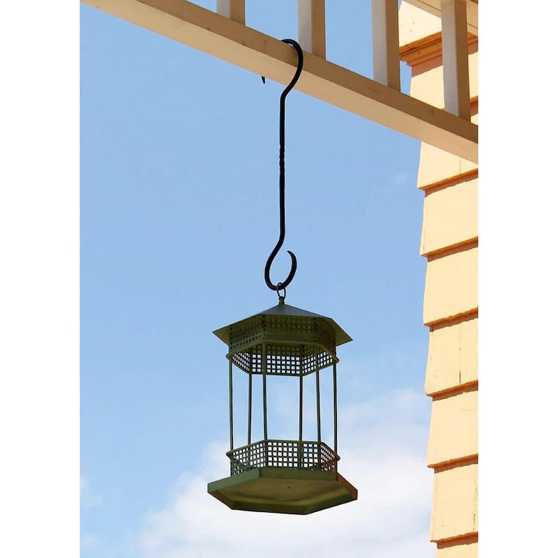 Achla Designs 24  L Black Wrought Iron Hook Extenders w/Twist (Set of 2)