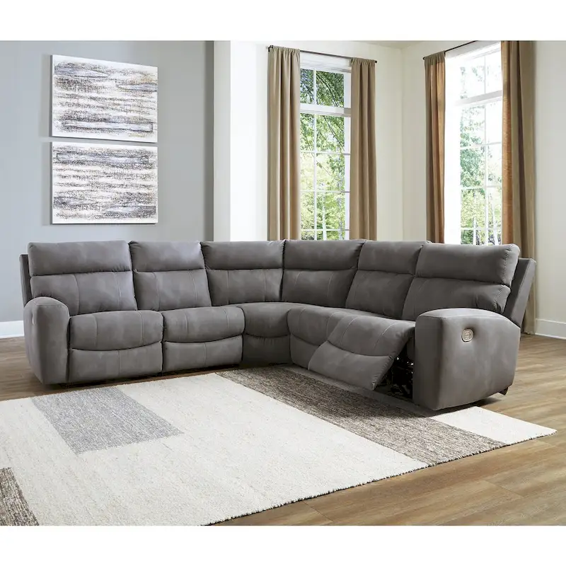 5-Piece Power Reclining Sectional - 105.5W x 104.5D x 42H