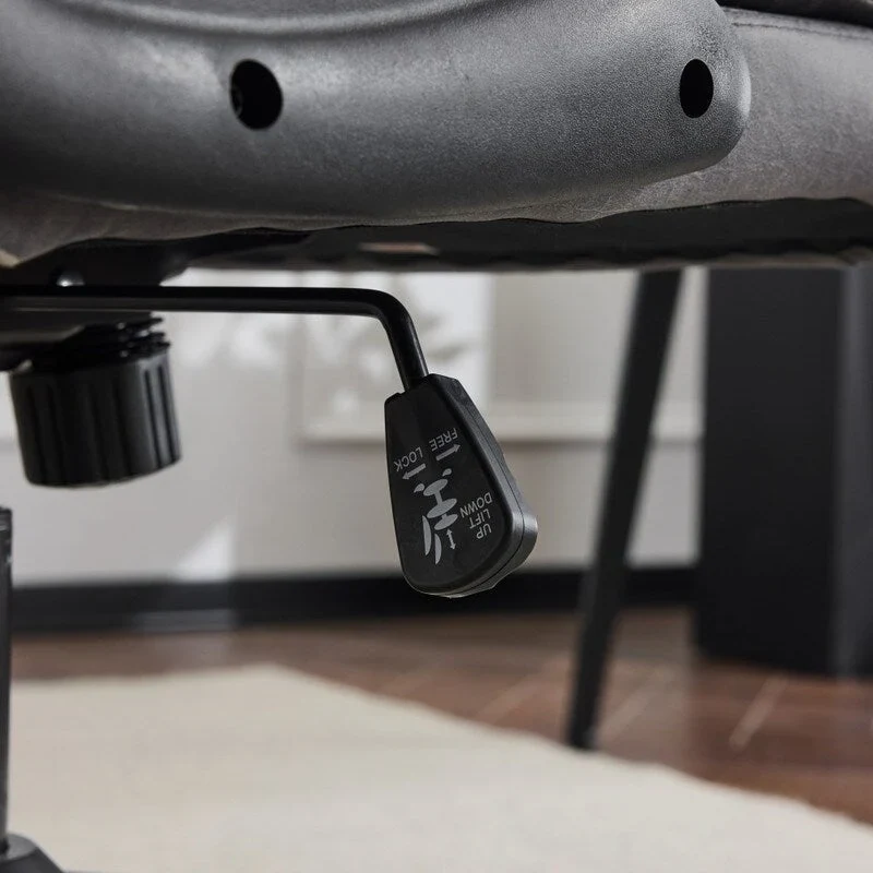 28W Mid-Back Swivel Office Chair Task Chair With Adjustable Arms - N/A