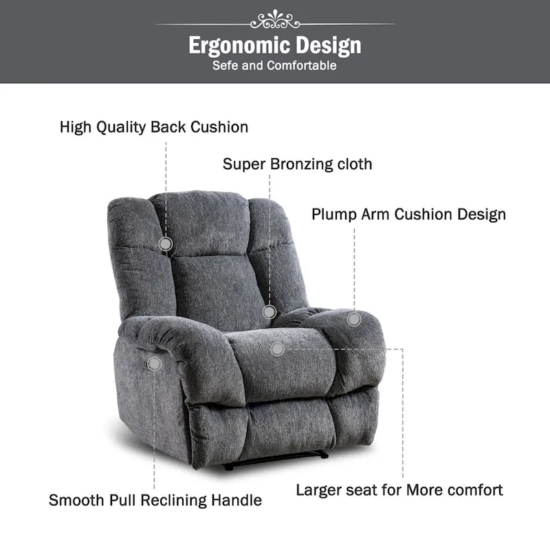Chenille Power Standard Recliner Chair