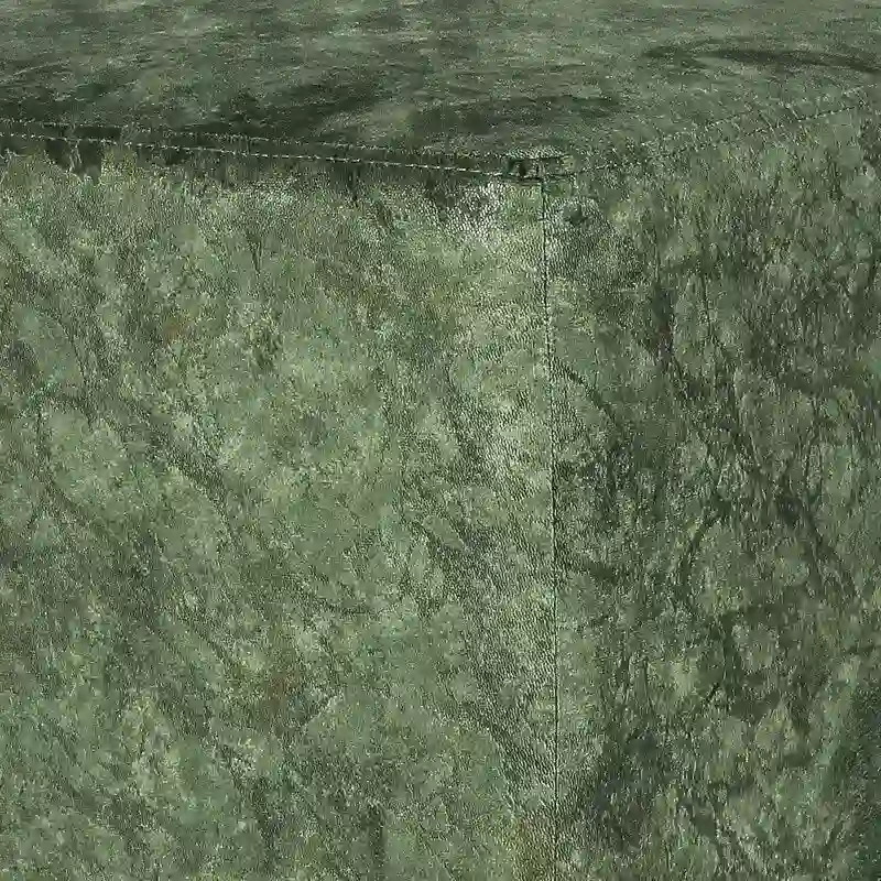 Adeco Square Ottoman Vanity Stool Fabric Upholstered Footrest Footstool