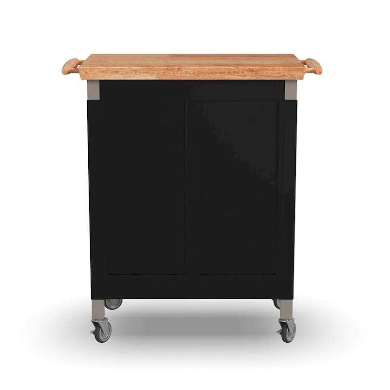 Homestyles Dolly Madison Kitchen Cart with Wood Top