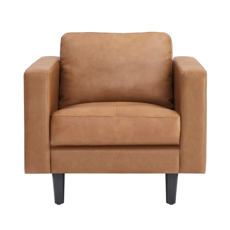 Genuine Mid-Century Leather Sofa