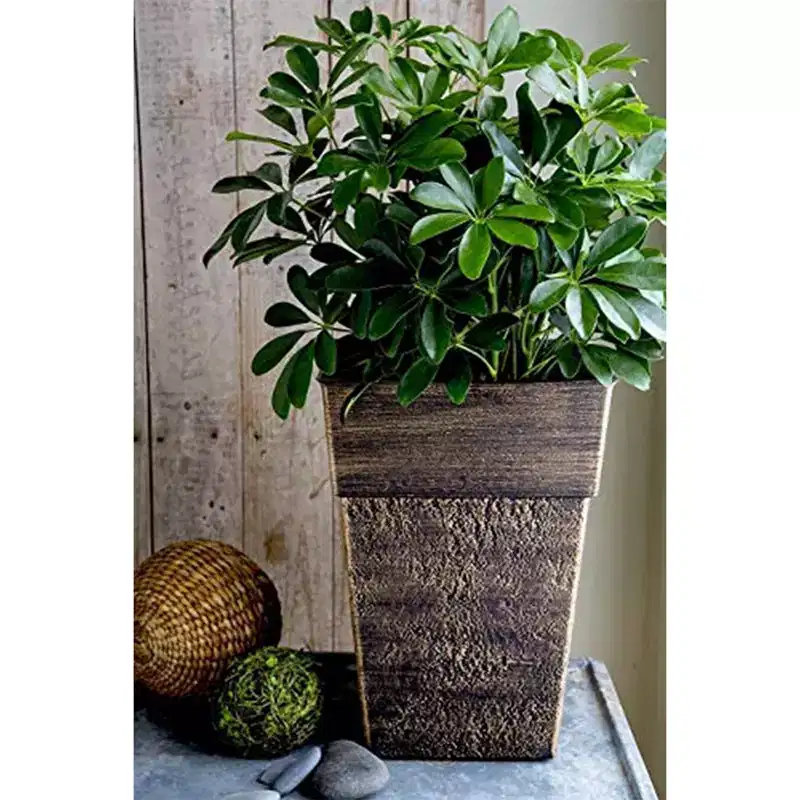 The HC Companies Avino 16 Inch Square Resin Flower Planter Pot