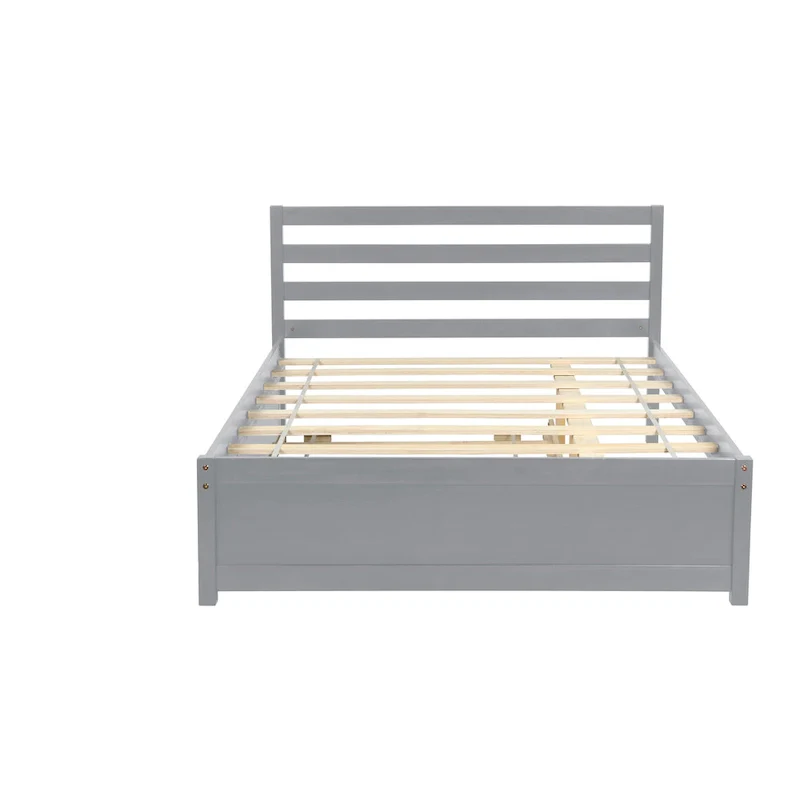 Grey Full Bed with Trundle