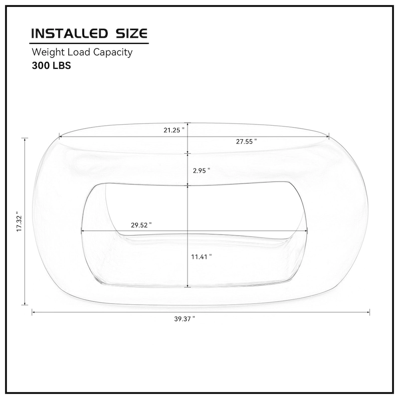 Modern Oval Coffee Table
