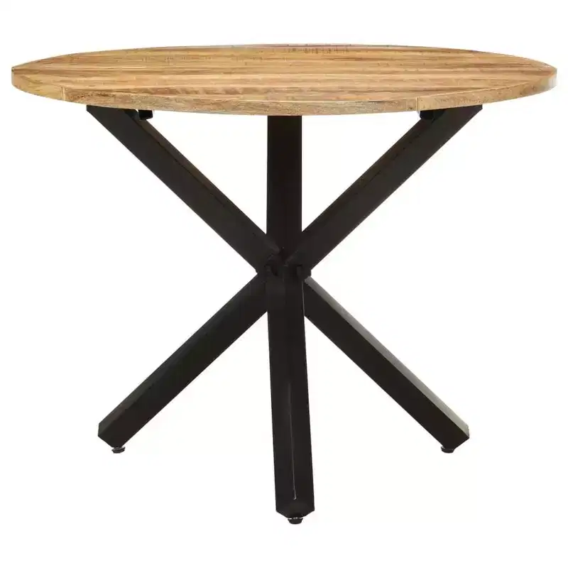 vidaXL Dining Table Modern Indoor Furniture for Room Contemporary Steel Family