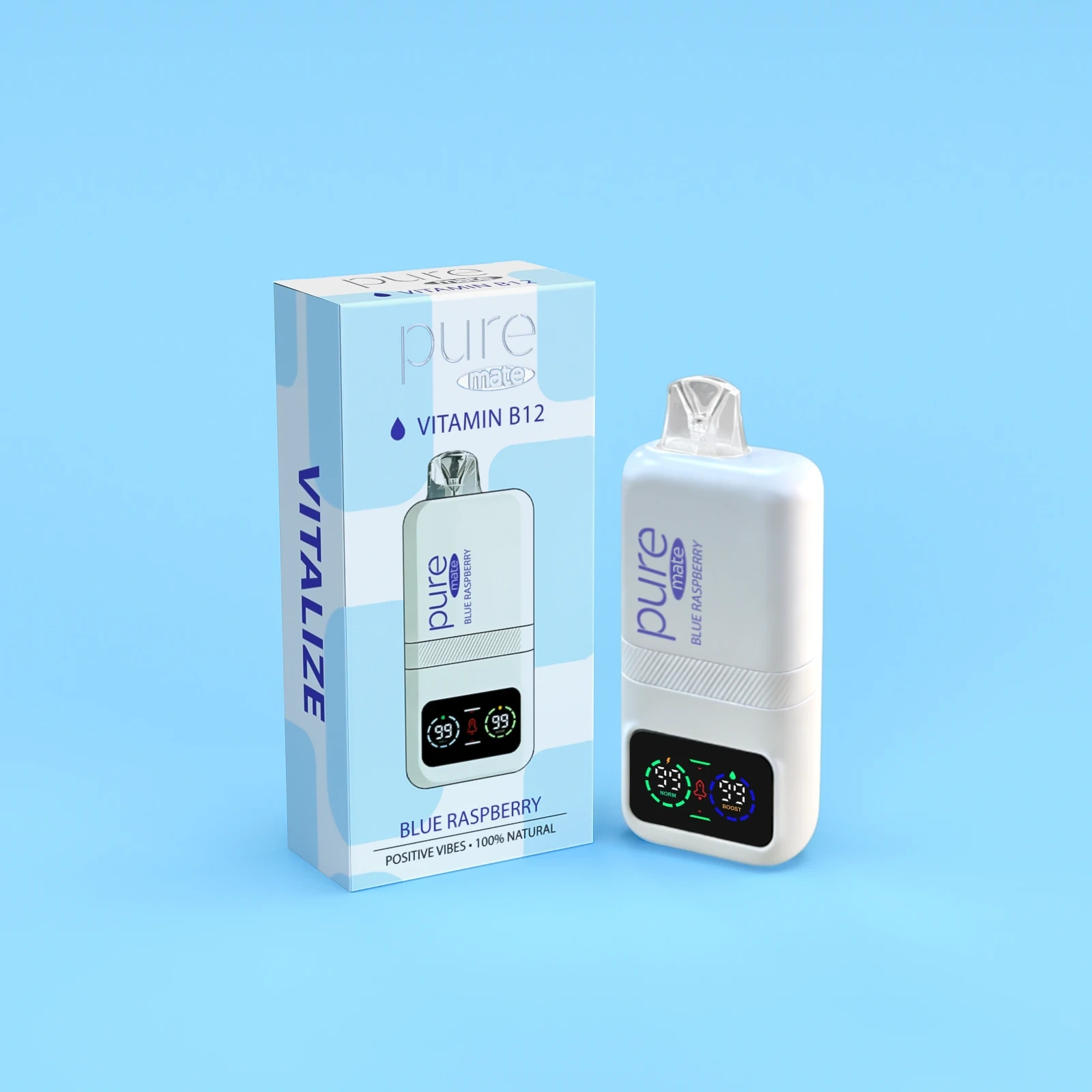 VITALIZE B12 Energy Inhaler - Blue Raspberry | Pure Mate (Pre- order, Ship From April 8th) - pure-diffuser