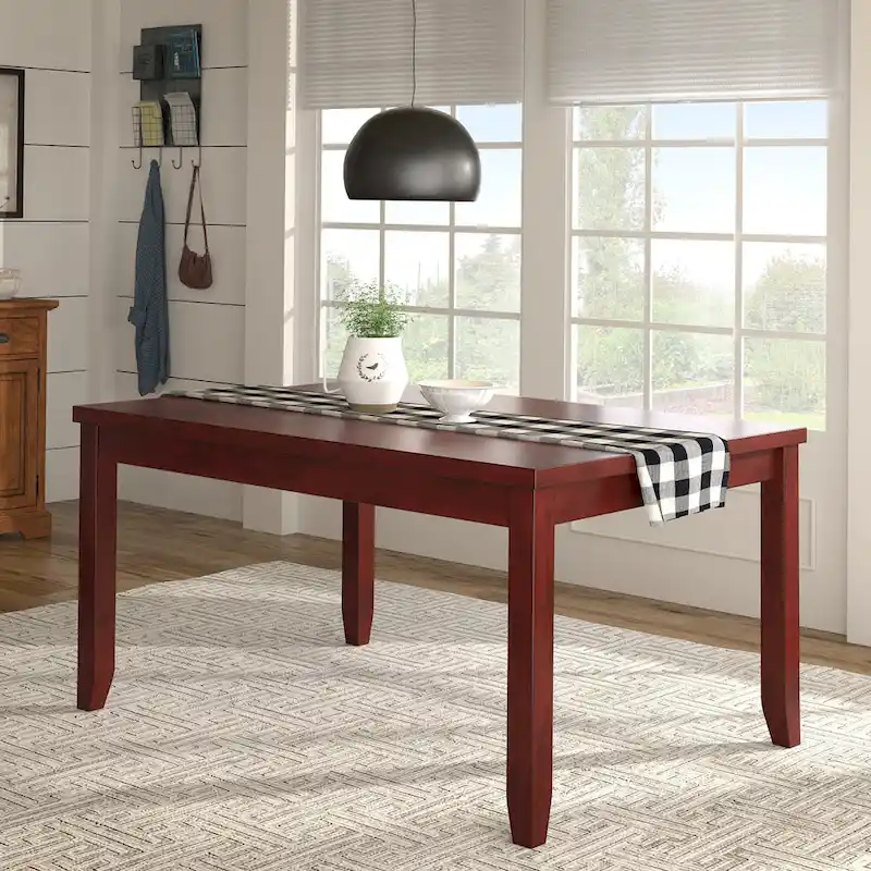 Elena Wood Rectangular Dining Table by iNSPIRE Q Classic
