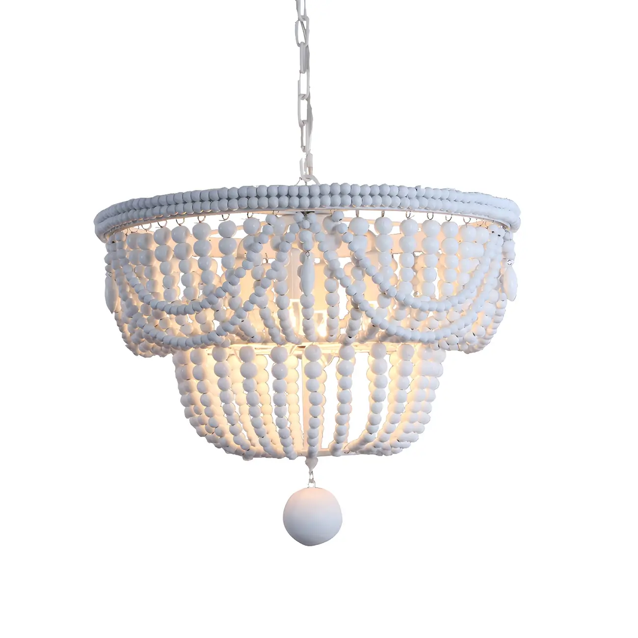 Bohemian Blue 4-Light Adjustable Hanging Chandelier