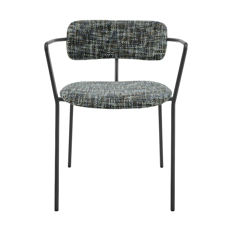 Alivia Fabric Dining Side Arm Chair, (Set of 2)