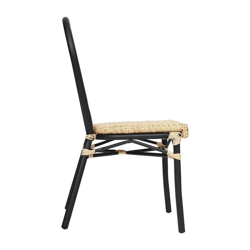 All-Weather Commercial Paris Chair with Metal Frame - N/A