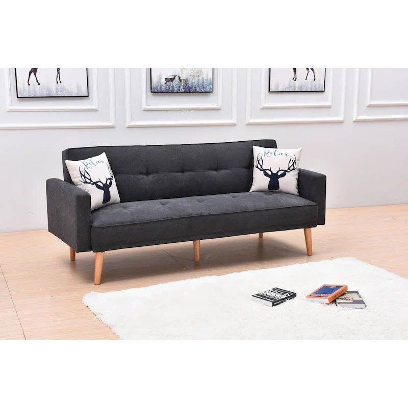 Modern Adjustable 3-position Sleeper Sofa Futon