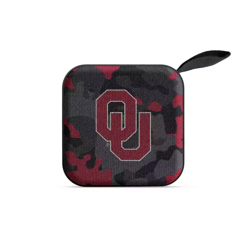 NCAA Oklahoma Sooners Bluetooth Portable Speaker with FM Radio: USB & MicroSD Compatible