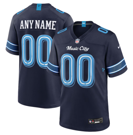 Tennessee Titans Navy 2026 Rivalries Collection Stitched Limited Custom Jersey