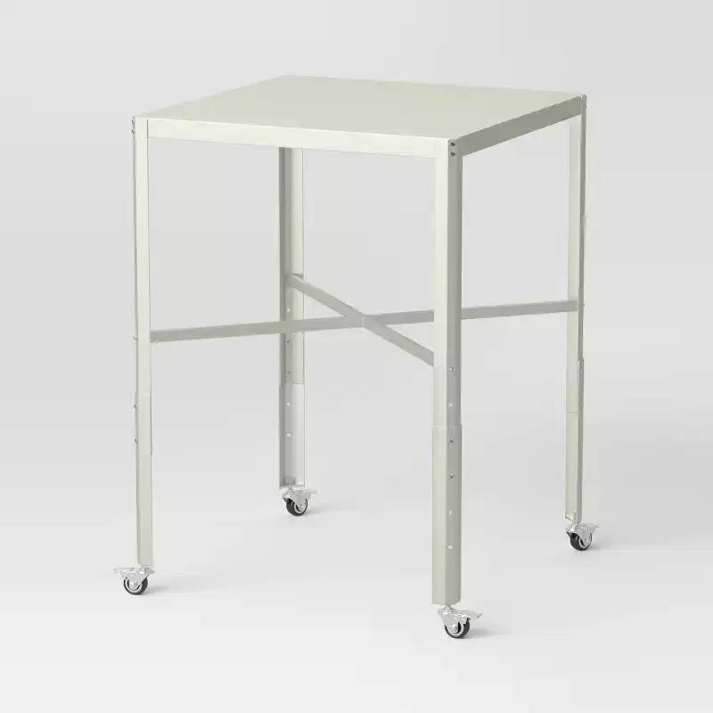 Adjustable Bistro Dorm Table Off-White - Room Essentials