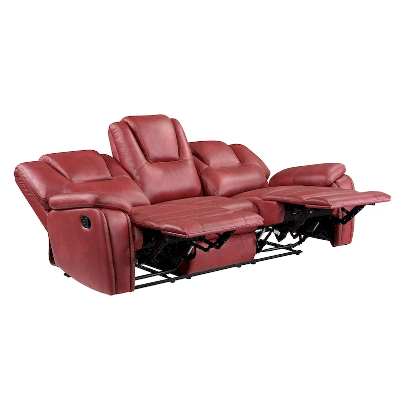 Steve Silver Kameryn Faux Leather Manual Reclining Sofa
