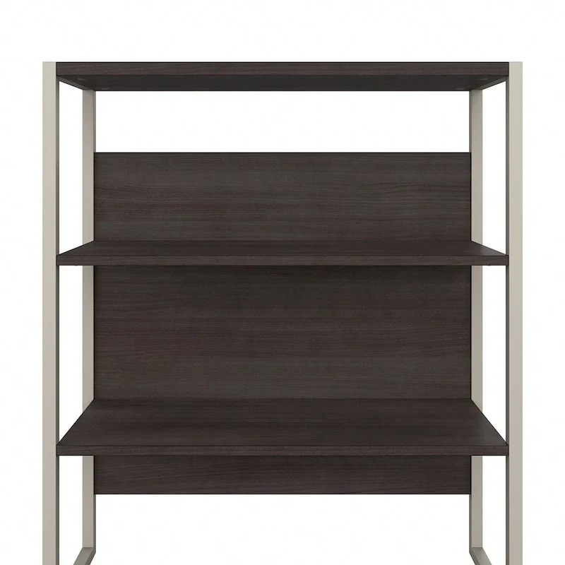 2-Drawer Lateral File Cabinet with Open Shelves