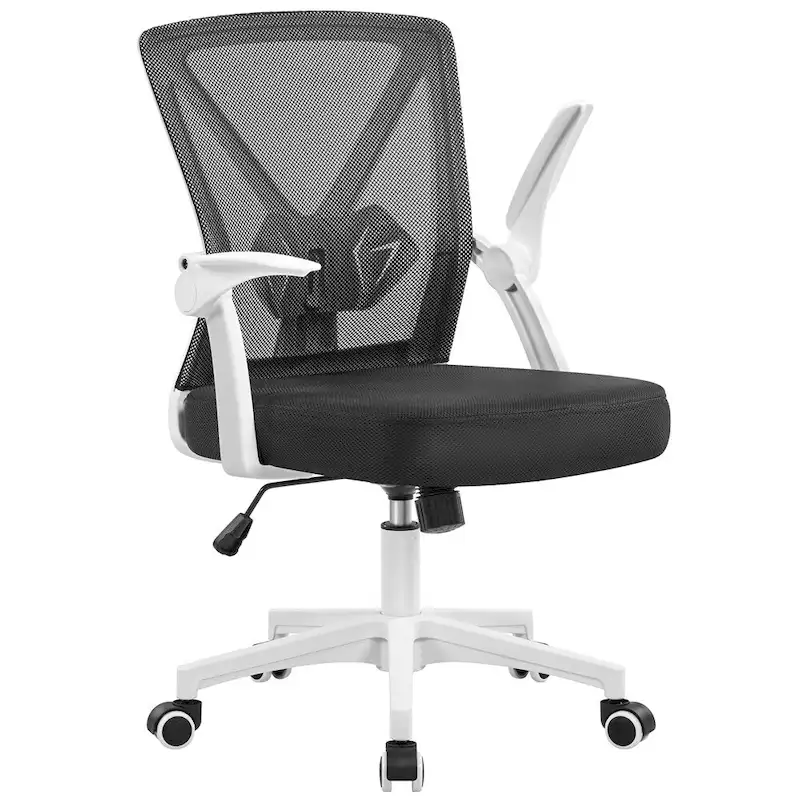 Mesh Office Chair with Flip-up Armrests