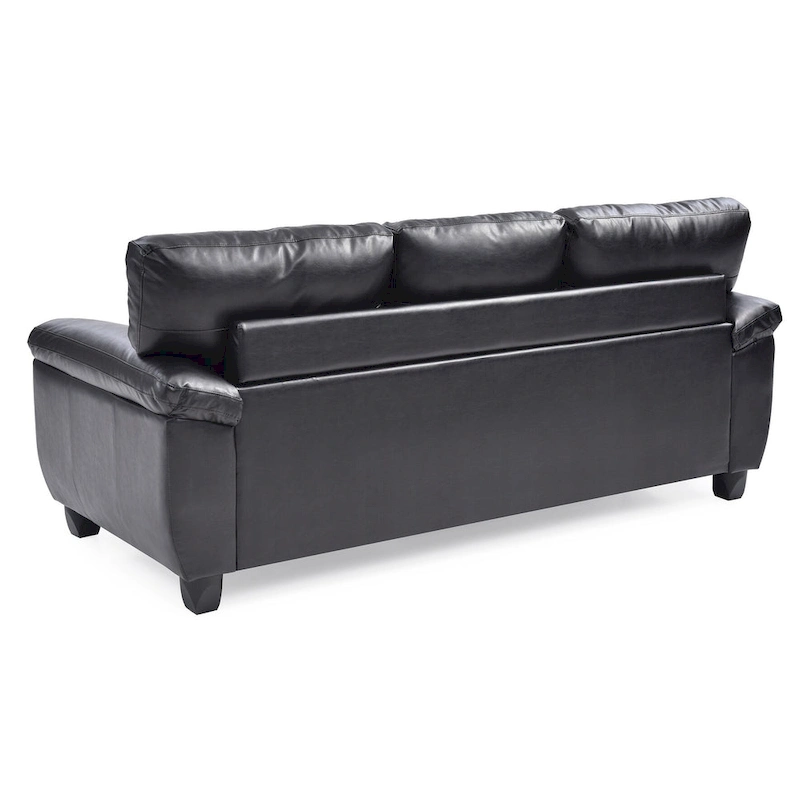 Gallant 78 in. W Flared Arm Faux Leather Straight Sofa - 33L x 78W x 35H
