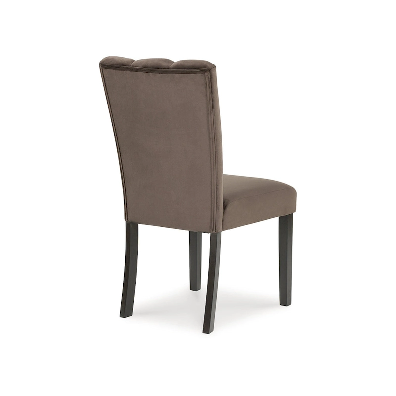 Signature Design by Ashley Zendalia Brown/Black Dining Upholstered Side Chair (Set of 2) - 19.5 W x 23.25 D x 38.5 H