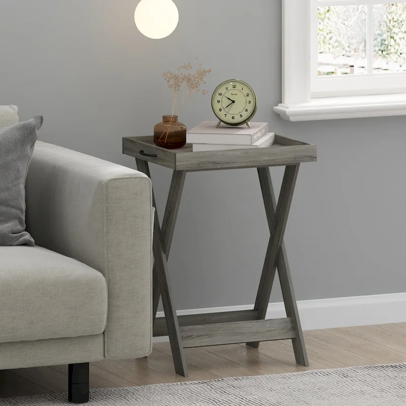 Furinno Classic Tray Table with Removable Tray