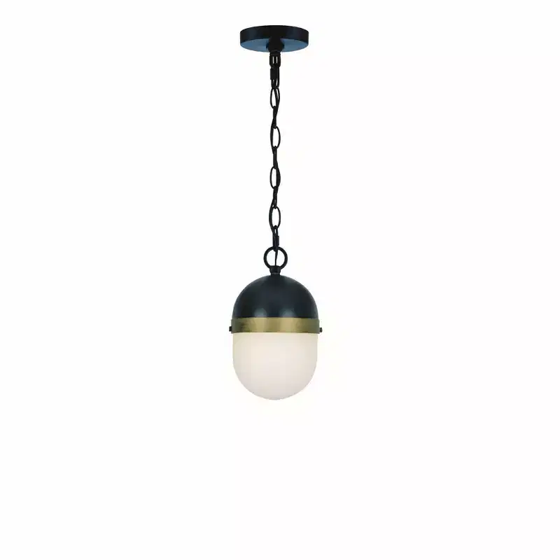Crystorama Lighting Capsule 3 - Light Pendant in Matte Black