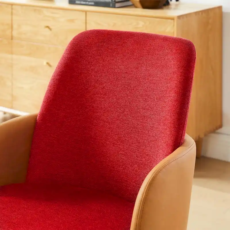 Art Leon Mid-century Modern Upholstered Home Office Desk Chair