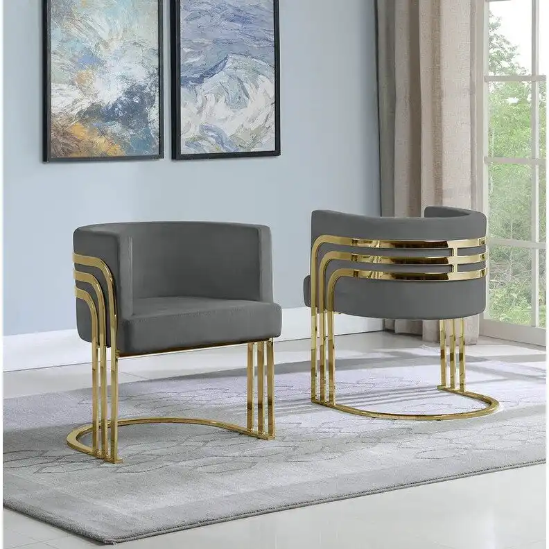 Accent Chair with Gold Base (Single)