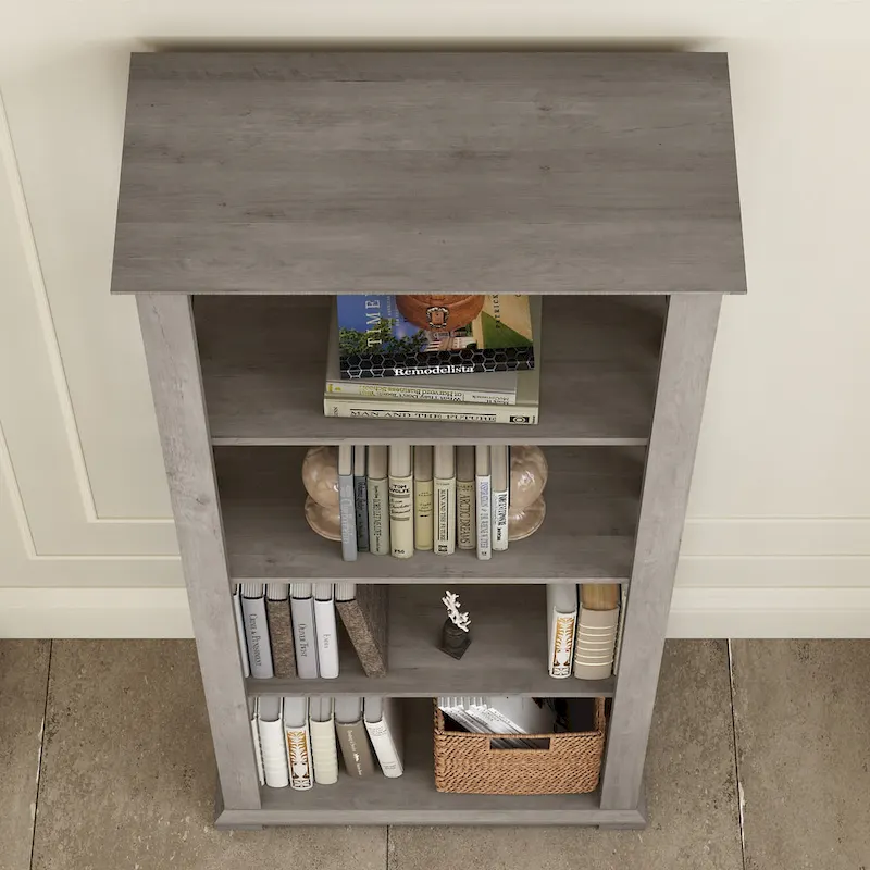 Homestead 4 Shelf Farmhouse Bookcase by Bush Furniture