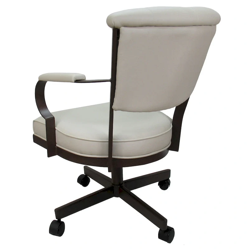Miami Swivel Metal Caster Chair on Reading Base - 18 High Seat