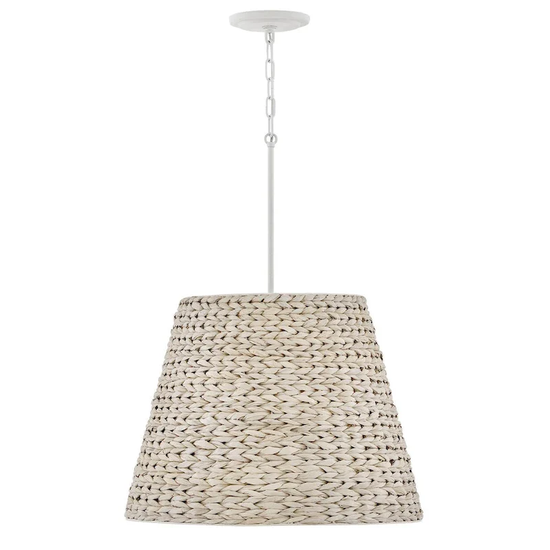 Hinkley Lighting 43224 Seabrook 24  Wide Pendant with Woven Seagrass