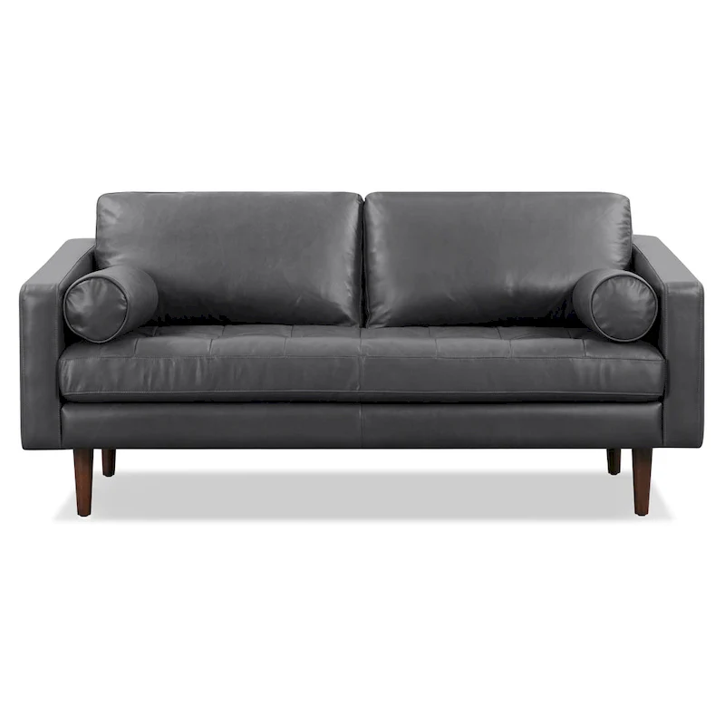 Poly & Bark Napa 72 Apartment Sofa - Full Grain Genuine Italian Leather
