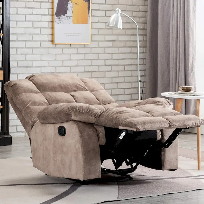 Manual Ergonomic Overstuffed Recliner Chair