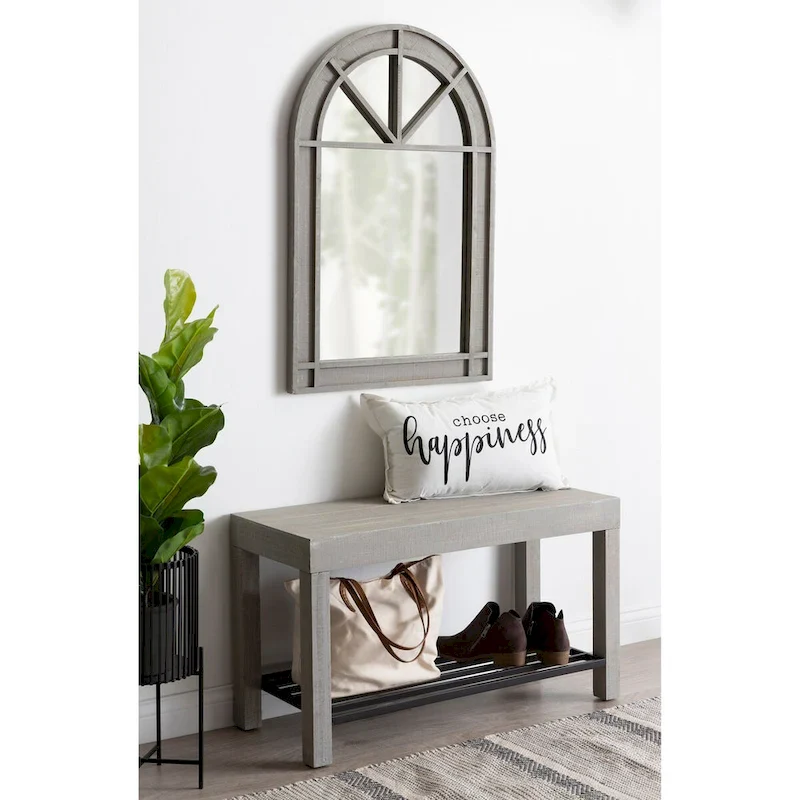 Kate and Laurel Jeran Farmhouse Entryway Bench