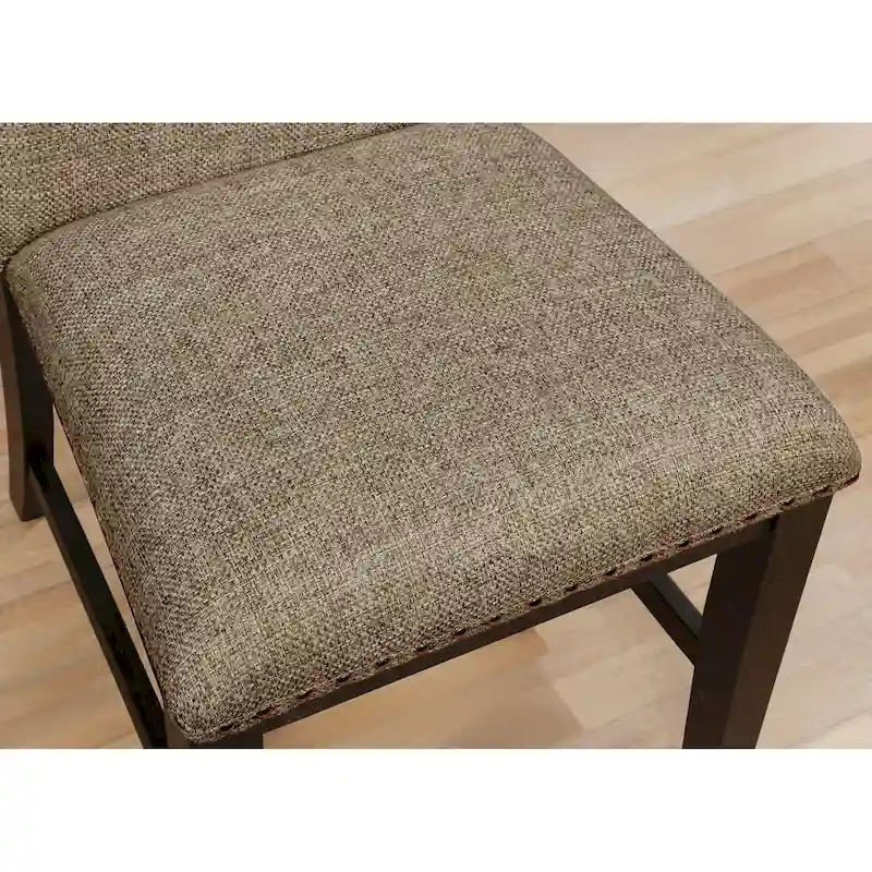 Ladonna Transitional Espresso Wood 7-Piece Dining Set by Furniture of America