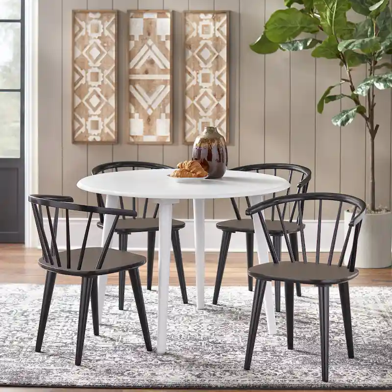 Solid Wood Spindle Dining Chairs