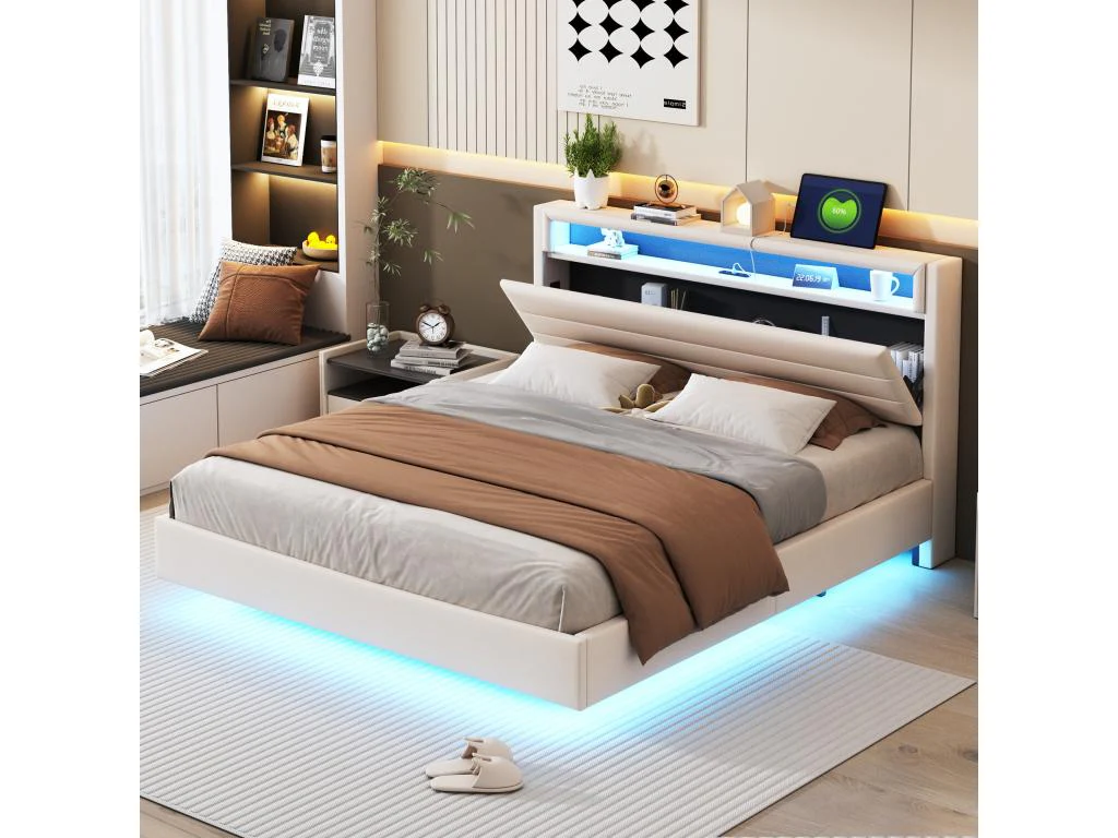 Bed - Beige (matelas)