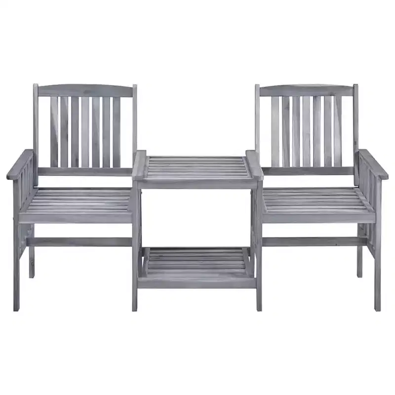 vidaXL Patio Chair With Tea Table