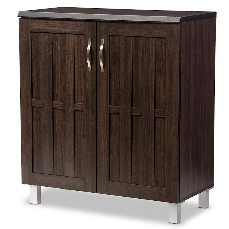 Modern and Contemporary Dark Brown Sideboard Storage Cabinet