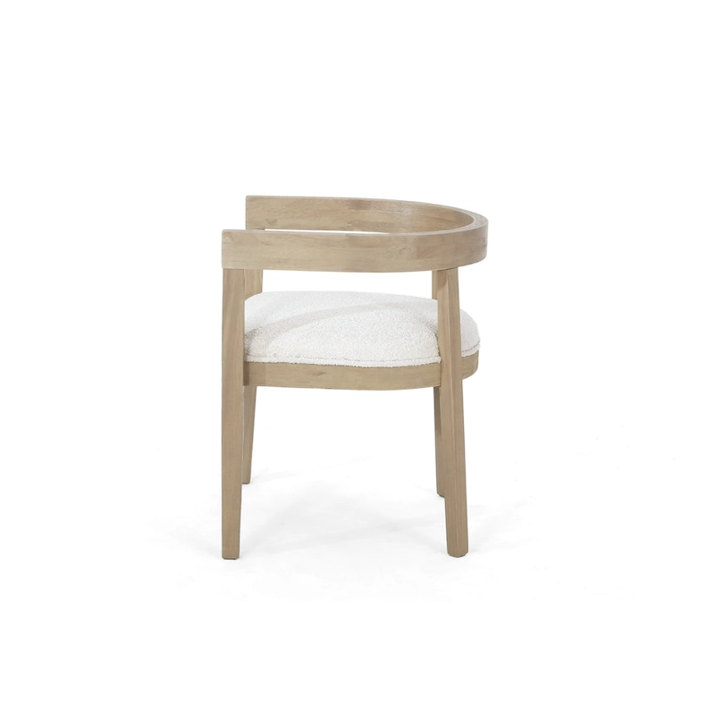 Ladieu Fabric and Wood Tub Dining Chairs Set of 2by Christopher Knight Home