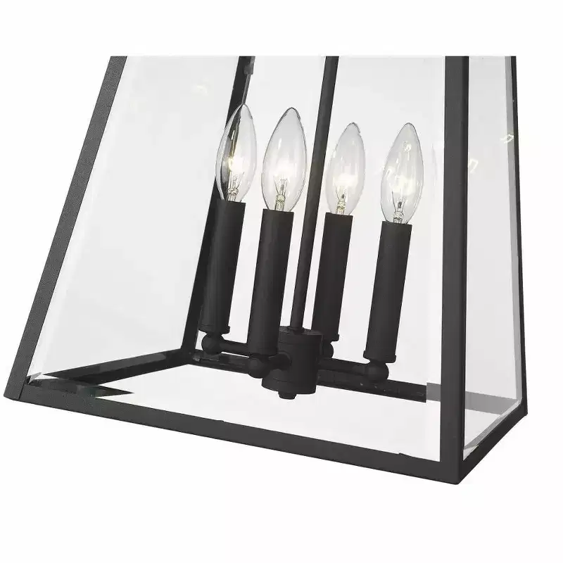 Z-Lite Broughton 4 - Light Pendant in Black