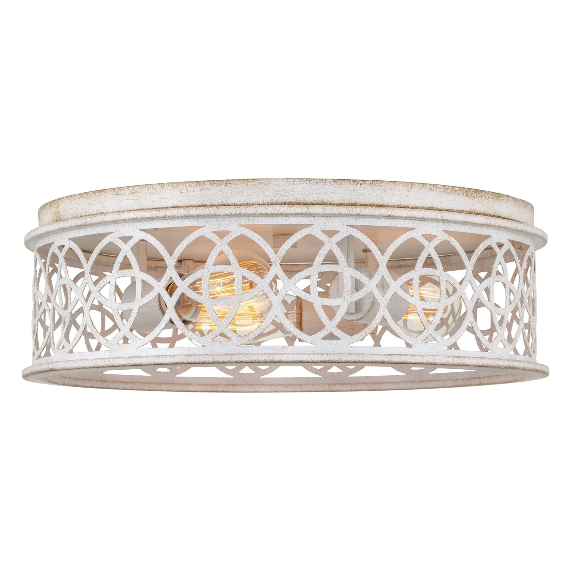 Blythe 17 3-Light Rustic Farmhouse Flush Mount Ceiling Light