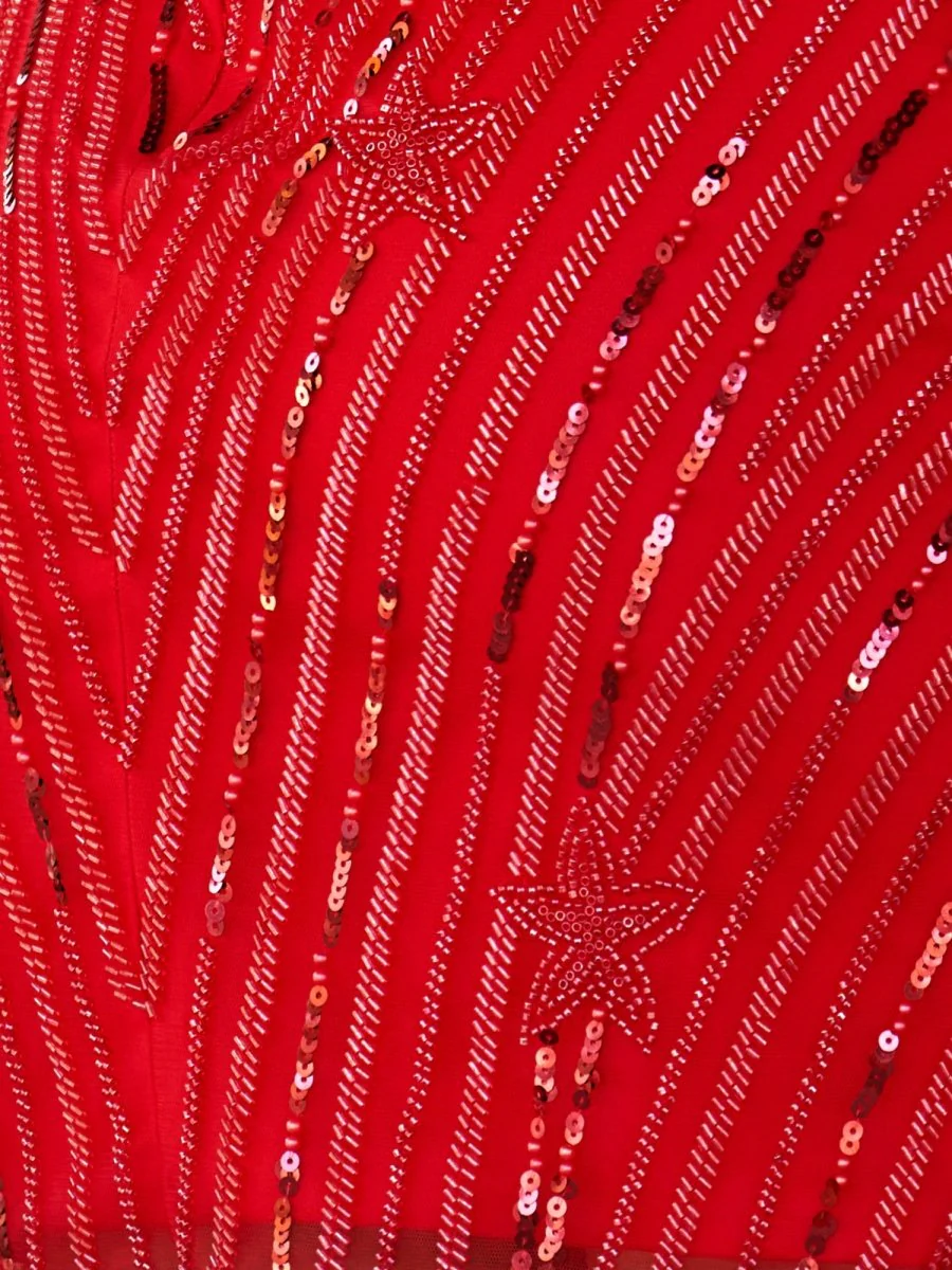 Sparkly Black Bodycon One Shoulder Sequin Star Mini Party Dresses