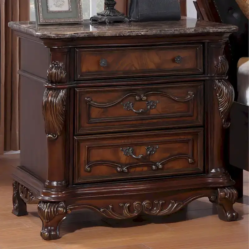 Furniture of America Eugene Traditional 6-Piece Solid Wood Panel Bedroom Set